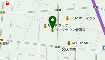 ヨークタウン老野森の地図画像