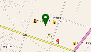 ヨークタウン上山の地図画像