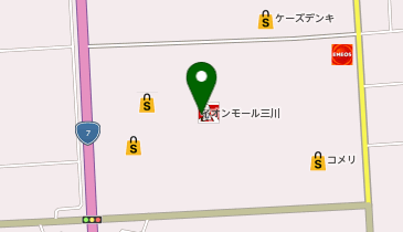 ハニーズ三川店の地図画像