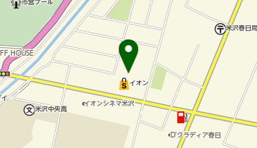 ハニーズ米沢イオン店の地図画像