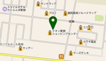 マックハウスイオン東根店の地図画像