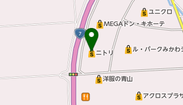 ニトリ庄内三川店の地図画像