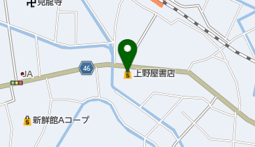 上野屋書店の地図画像