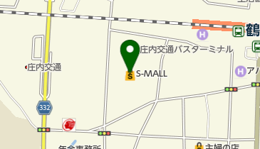 くまざわ書店鶴岡店の地図画像