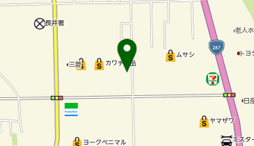 八文字屋長井店の地図画像
