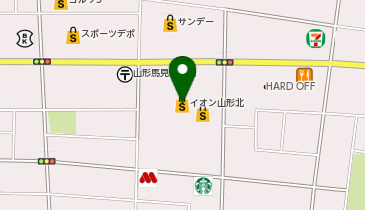 ブックオフイオン山形北店の地図画像