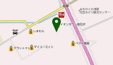 ザ・ビッグ尾花沢店の地図画像