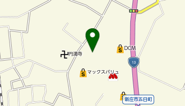 ダイソーマックスバリュ新庄五日町店の地図画像