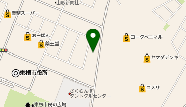 ダイソー山形東根店の地図画像