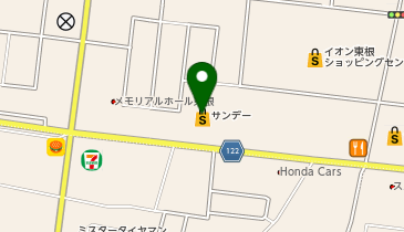ダイソーサンデー東根中央店の地図画像