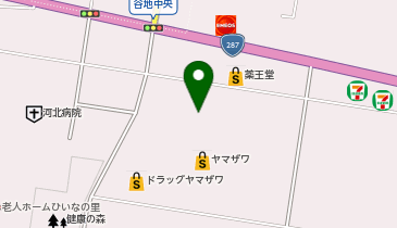 ダイソーサンデー河北谷地店の地図画像
