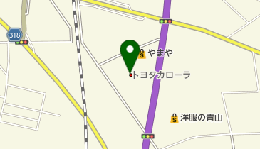 トヨタカローラ山形新庄店の地図画像
