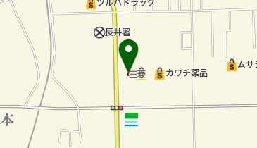 山形三菱自動車販売長井店の地図画像