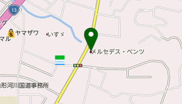 メルセデス・ベンツ山形の地図画像