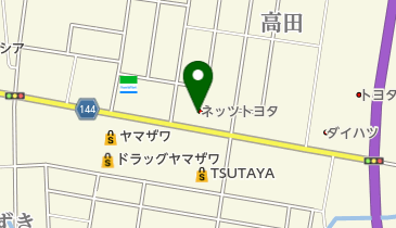 ネッツトヨタ山形寒河江店の地図画像