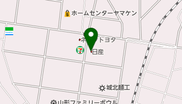 日産プリンス山形マイカーランド山形の地図画像