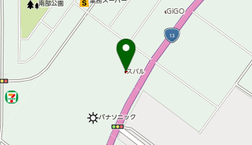 スバル東北カースポット天童の地図画像