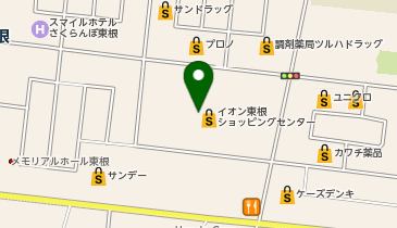 マクドナルドイオン東根店の地図画像