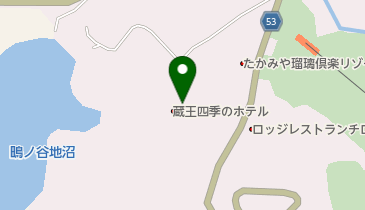 蔵王四季のホテルの地図画像