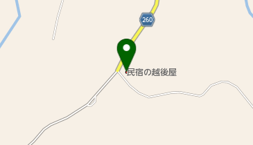 民宿の越後屋の地図画像