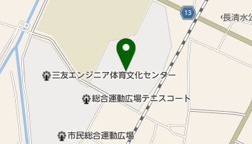 上山市民球場の地図画像