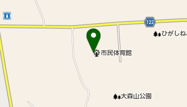 東根市民体育館の地図画像