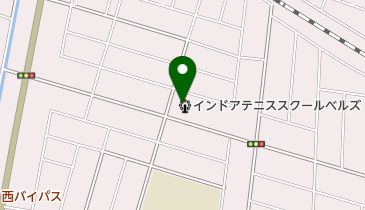 インドアテニススクールベルズの地図画像