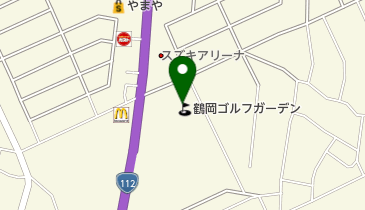 鶴岡ゴルフガーデンの地図画像