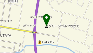 グリーンゴルフさがえの地図画像