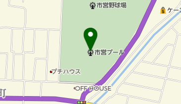 米沢市営プールの地図画像