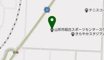 山形市総合スポーツセンタースケート場の地図画像