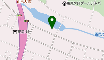 馬見ヶ崎川河畔の地図画像