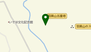 羽黒山・参道の杉並木の地図画像