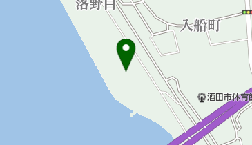 最上川河口の白鳥の地図画像