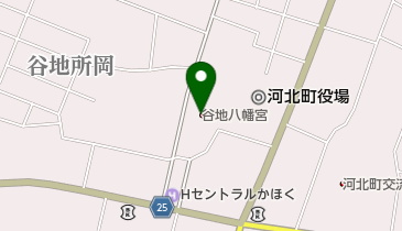 谷地八幡宮の地図画像