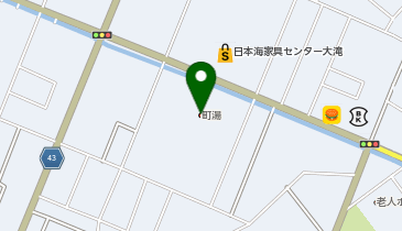 庄内町ギャラリー温泉町湯の地図画像
