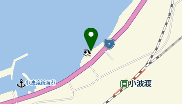 小波渡海水浴場の地図画像