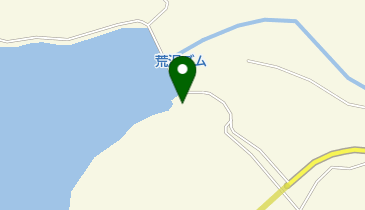 荒沢ダム湖の地図画像