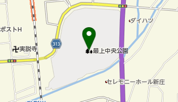 最上中央公園の地図画像