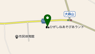 東根市子どもの遊び場の地図画像