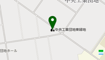 中央工業団地東緑地の地図画像
