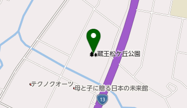 蔵王松ケ丘公園の地図画像