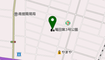 篭田第3号公園の地図画像