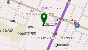 第二公園の地図画像