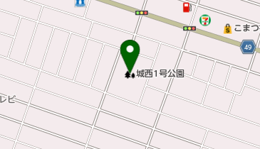 城西1号公園の地図画像