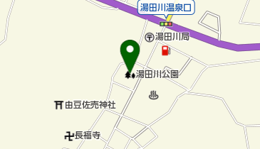 湯田川公園の地図画像