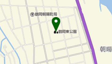 鶴岡東公園の地図画像