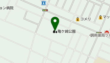 亀ケ崎公園の地図画像