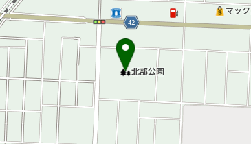 北部公園の地図画像