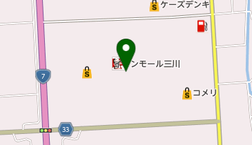 イオン三川店の地図画像